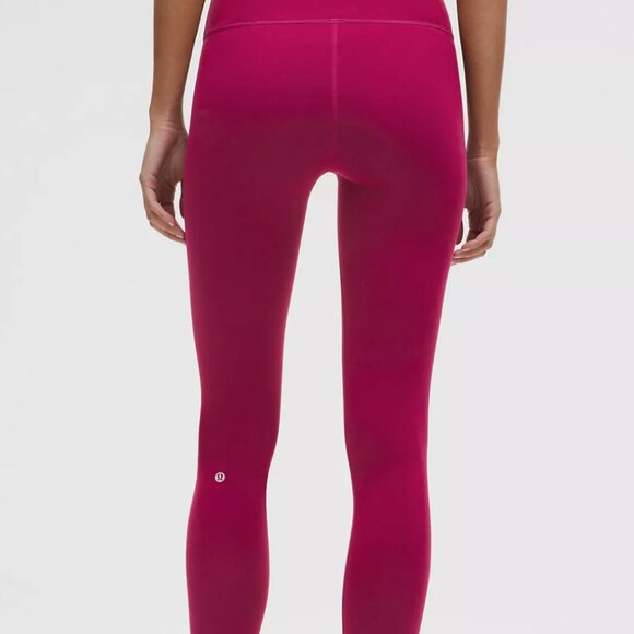 Lululemon Wunder Under High Rise Tights 25" in Magenta Smoke Size 8 - Picture 1 of 6
